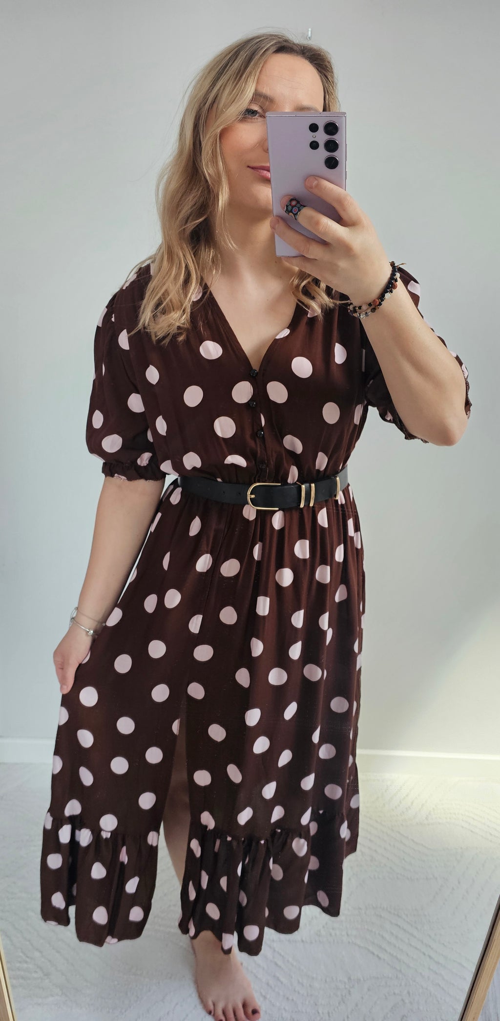 Sukienka Maxi Chocolate Dots