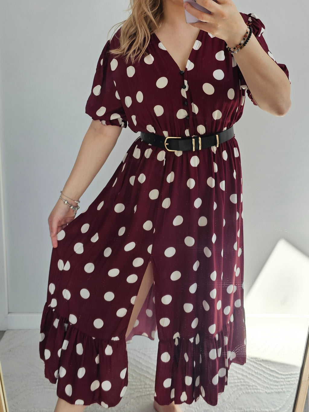 Sukienka Maxi Verona Bordo