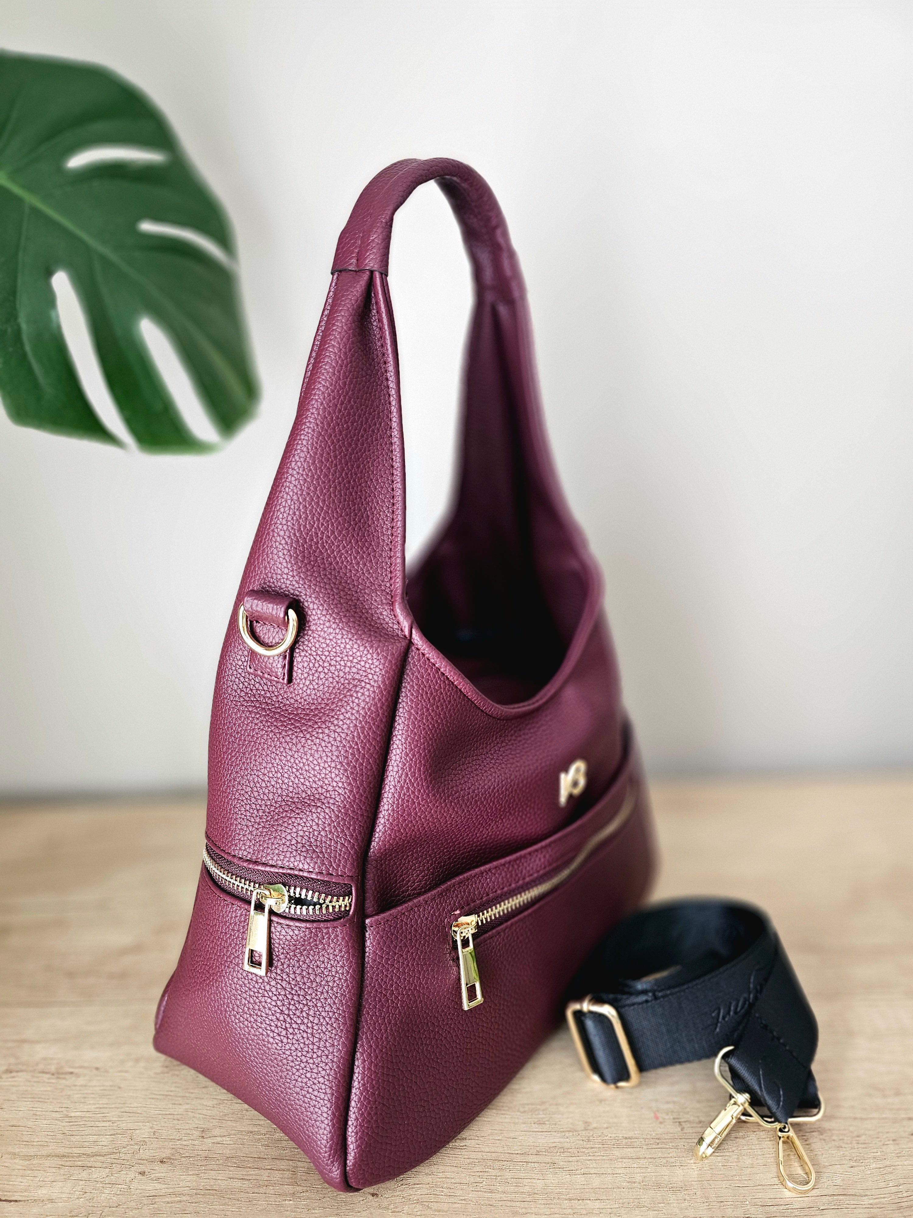 Elegancka torebka damska w kolorze bordo