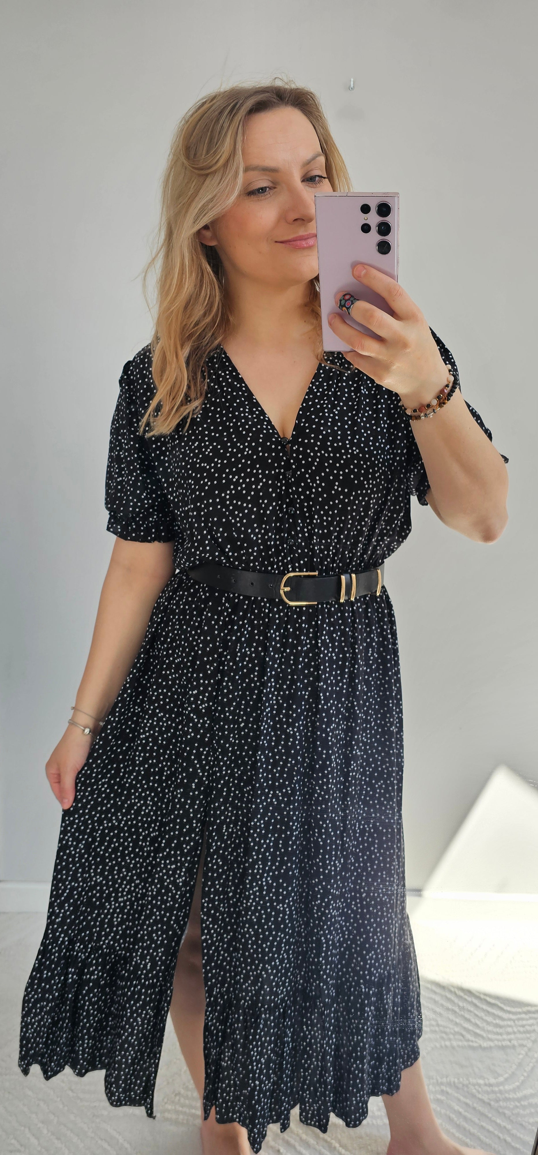 Sukienka Maxi Stella Black Dots