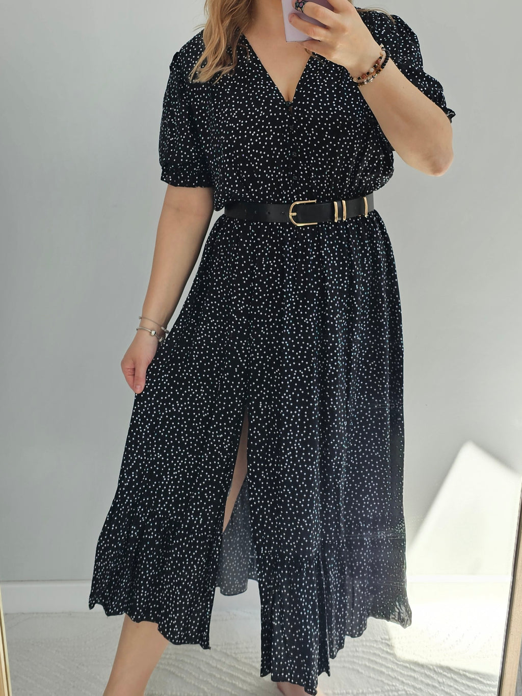 Sukienka Maxi Stella Black Dots