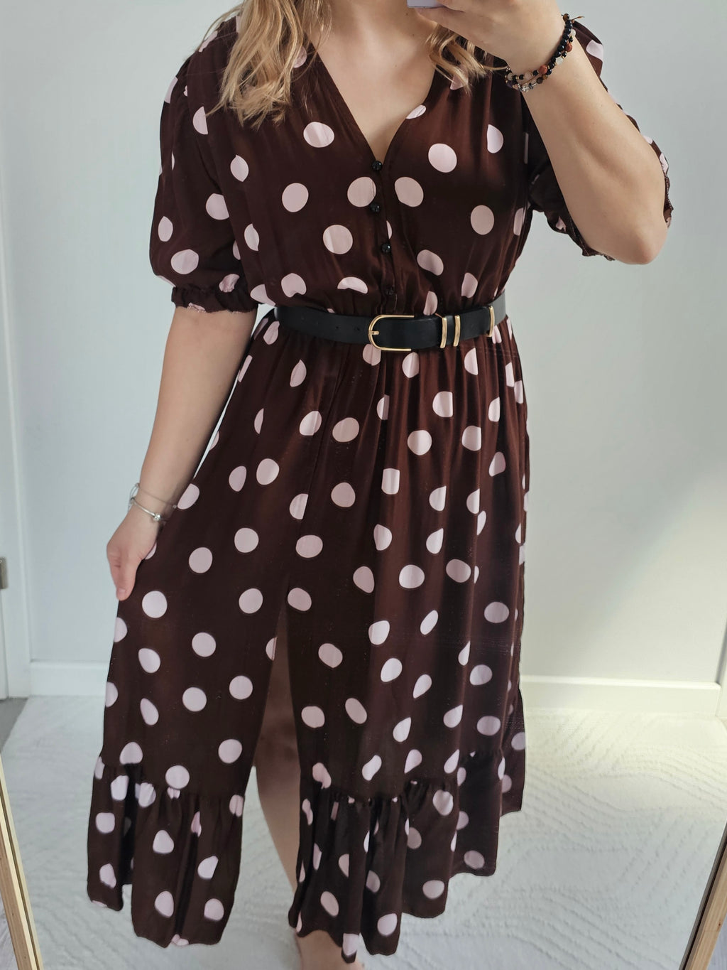 Sukienka Maxi Chocolate Dots