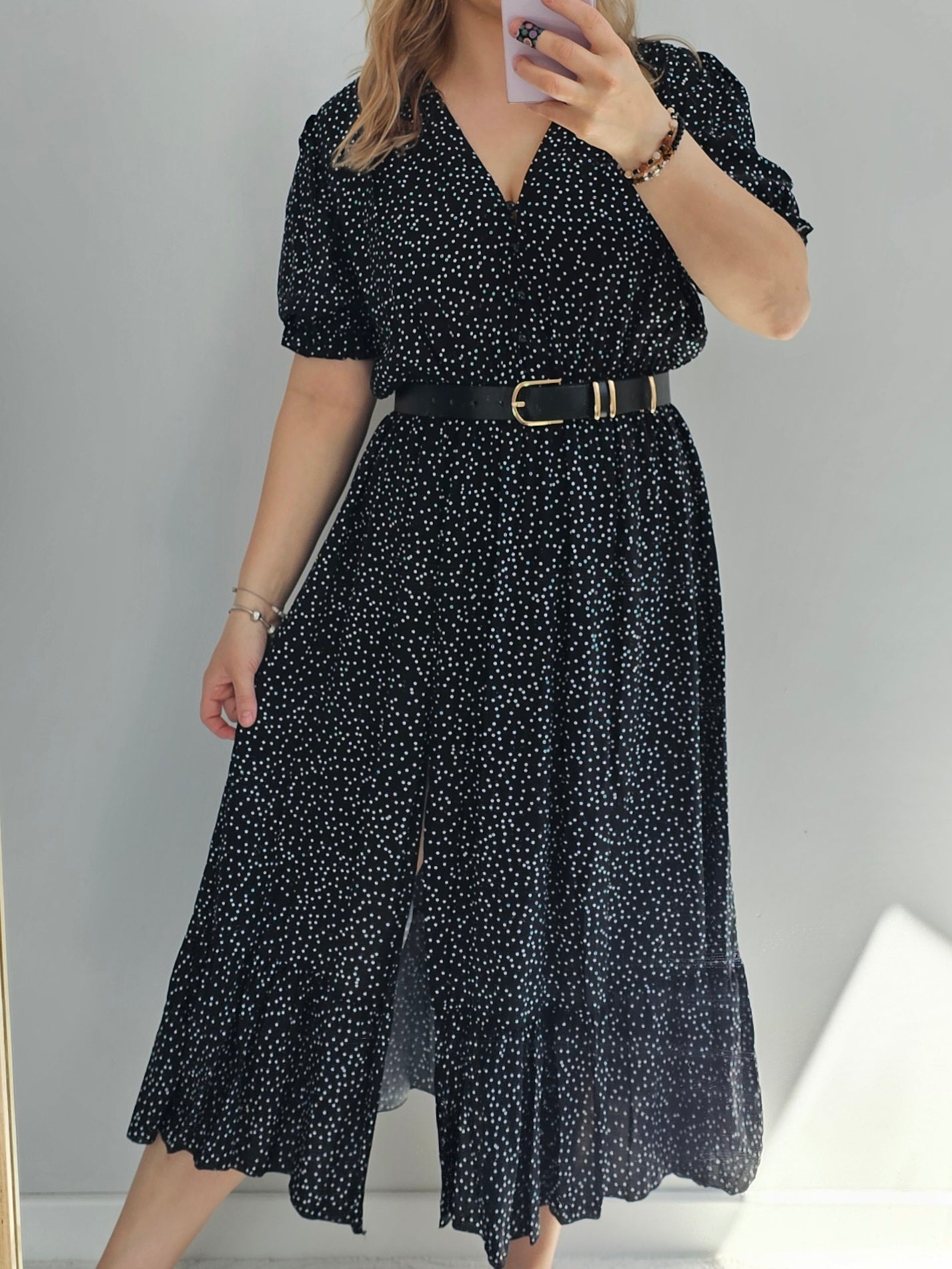 Sukienka Maxi Stella Black Dots