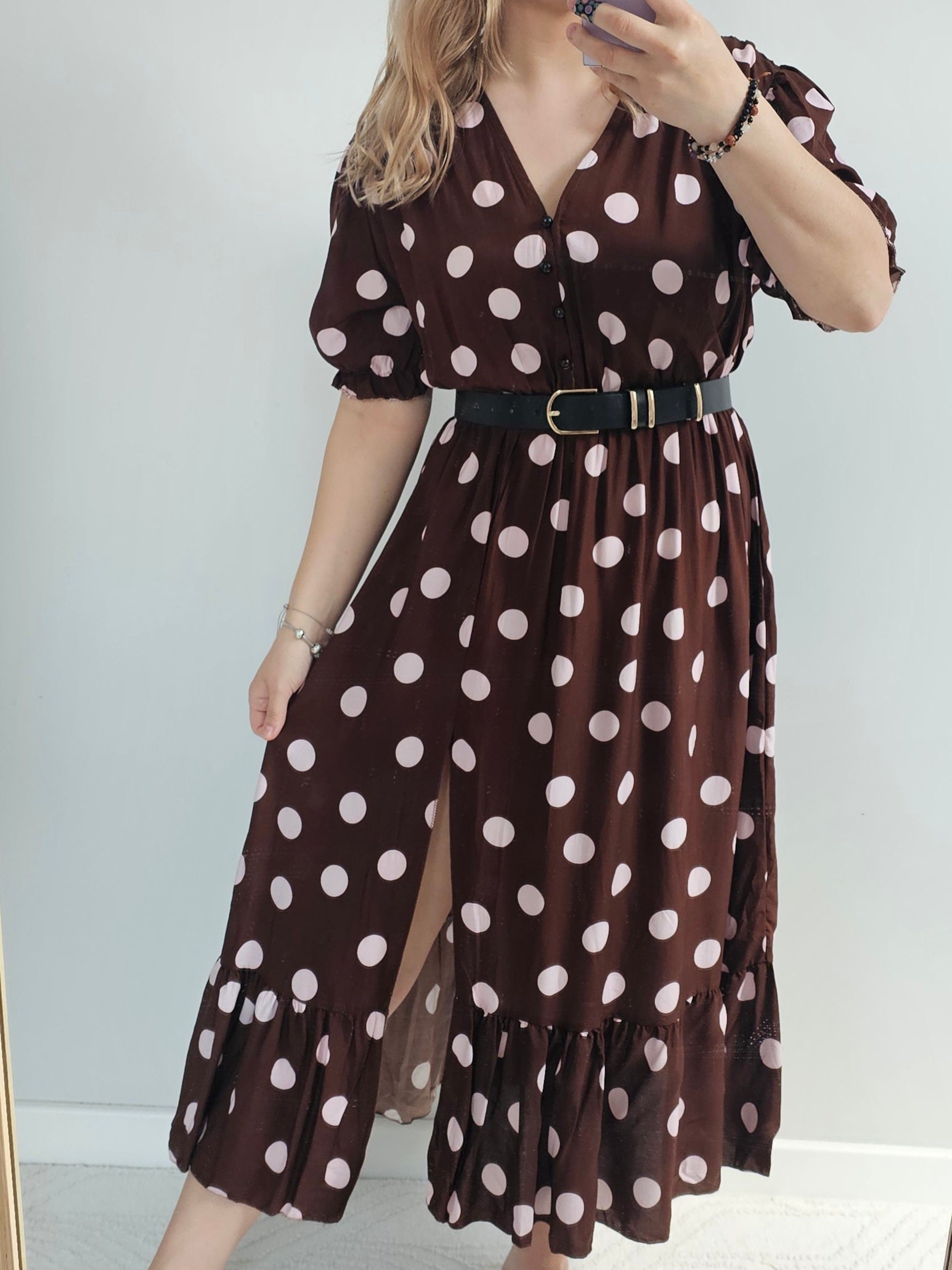 Sukienka Maxi Chocolate Dots