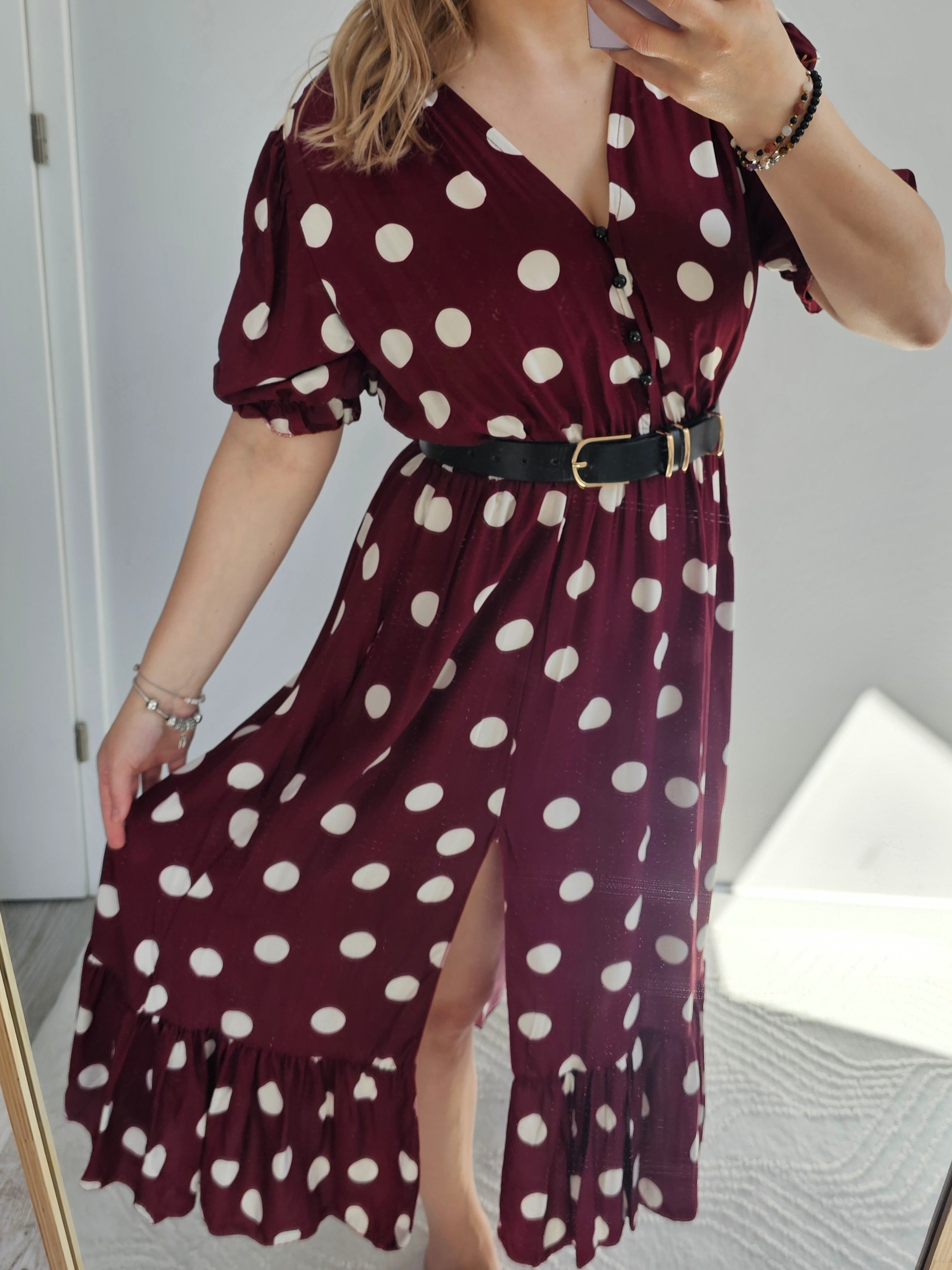 Sukienka Maxi Verona Bordo