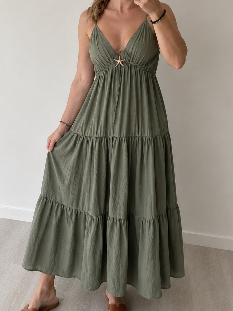 Sukienka Maxi Stella Khaki
