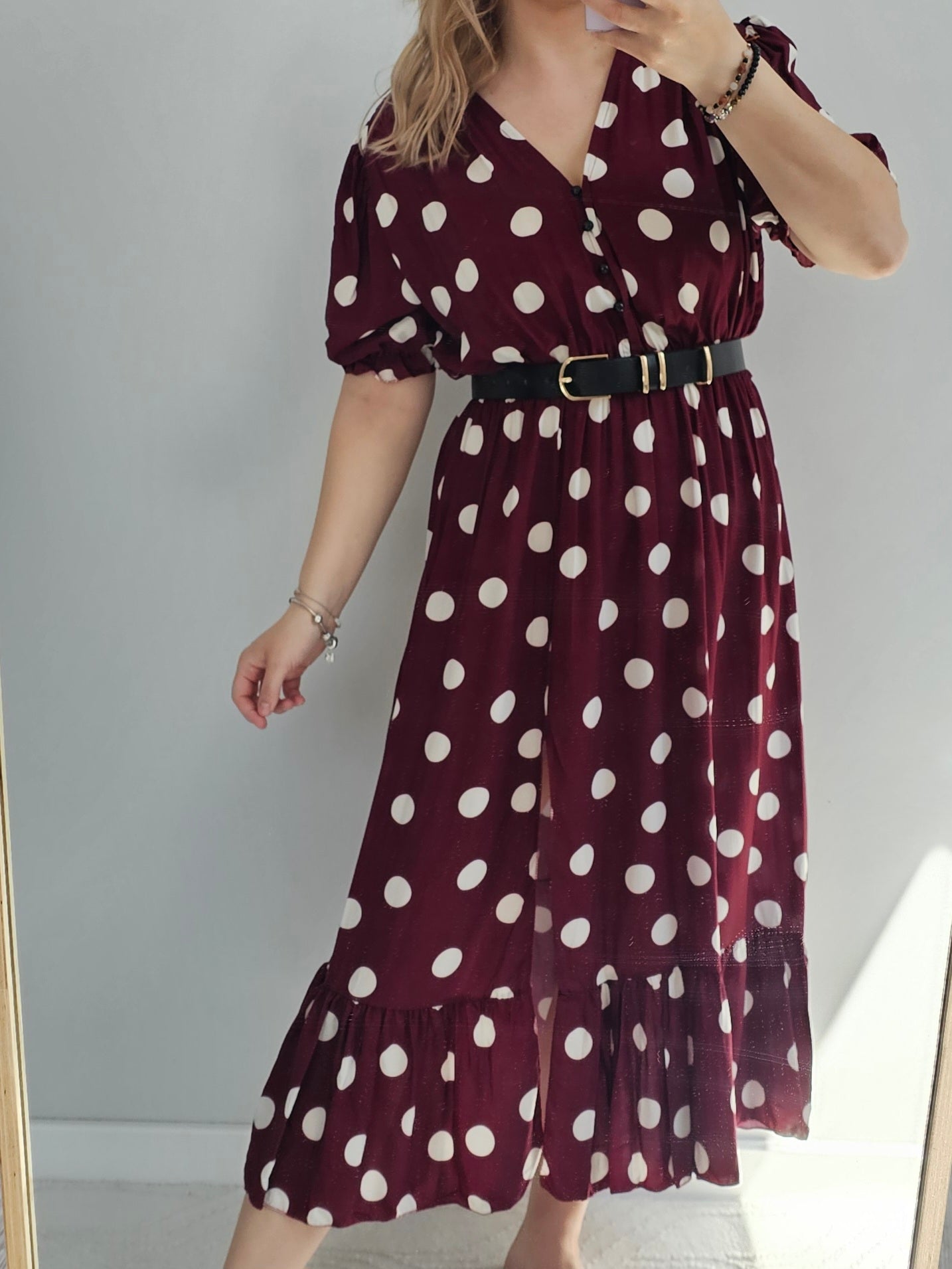 Sukienka Maxi Verona Bordo