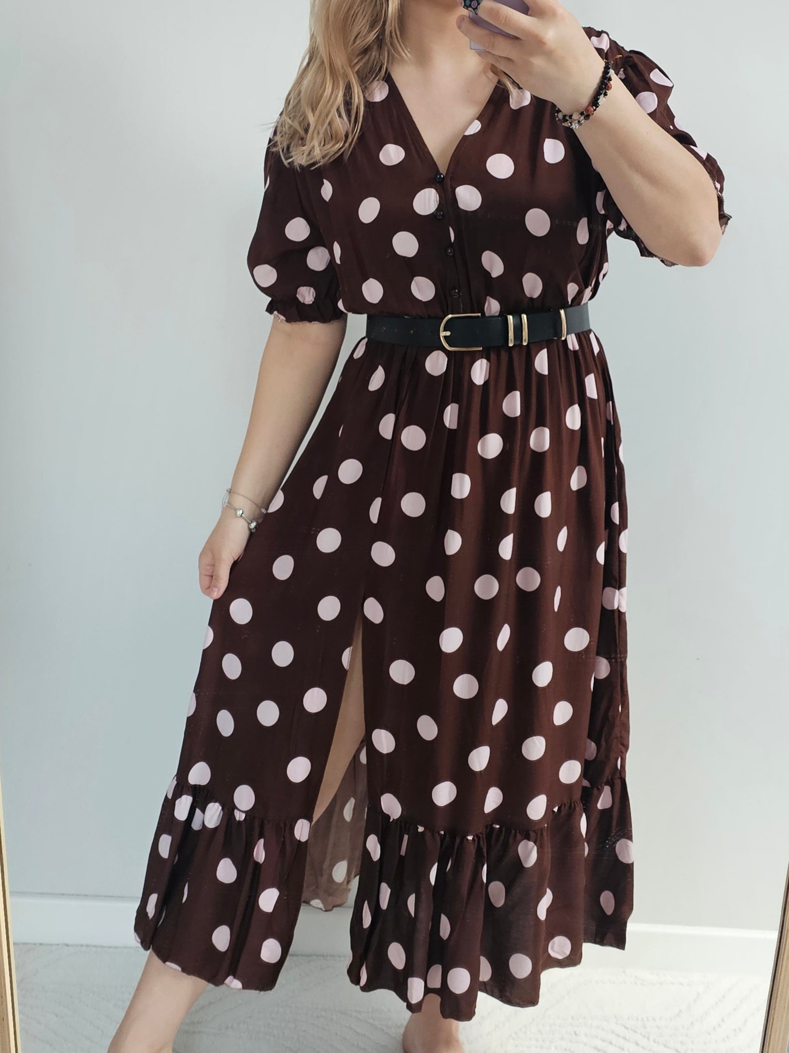 Sukienka Maxi Chocolate Dots