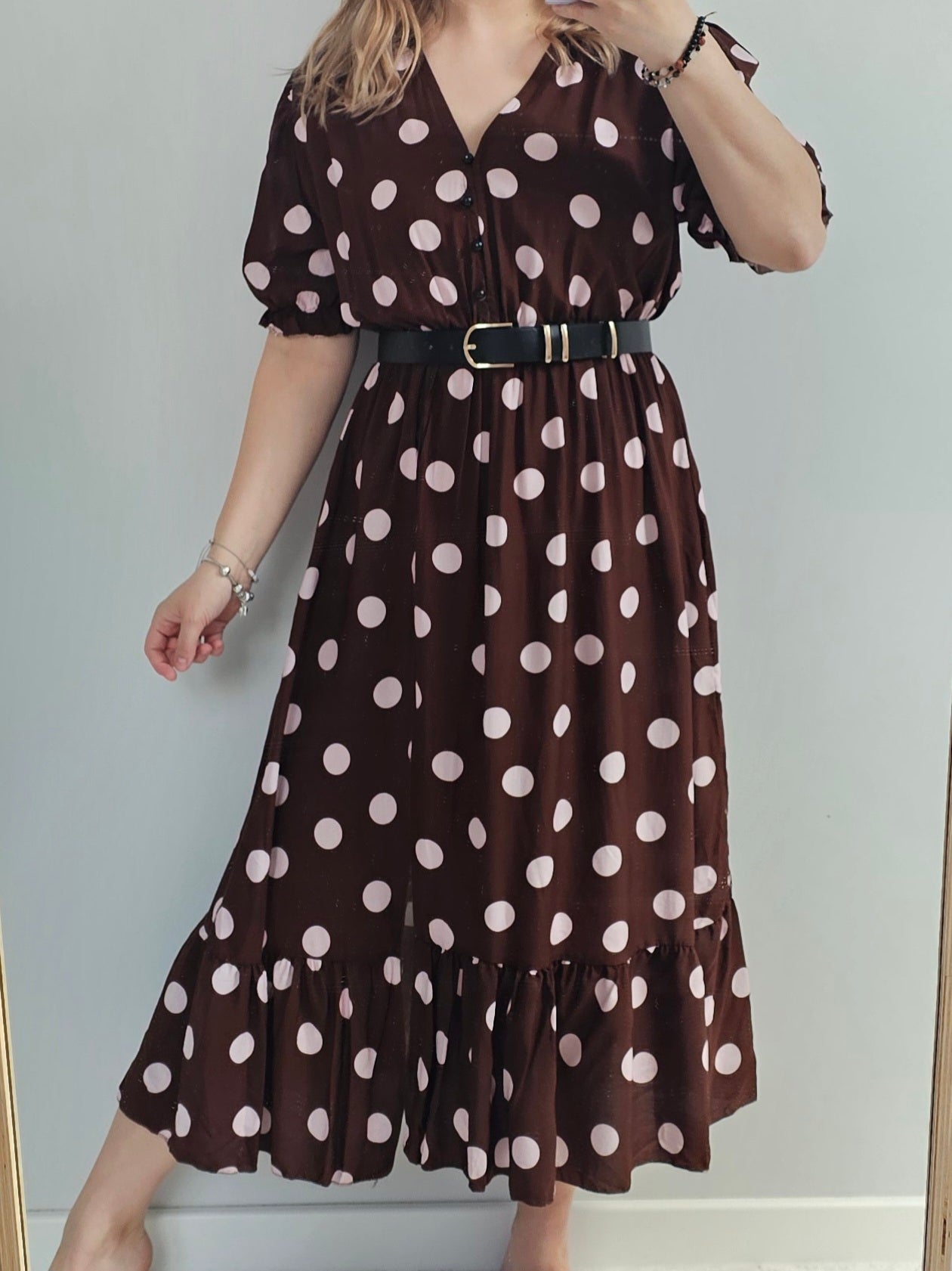 Sukienka Maxi Chocolate Dots