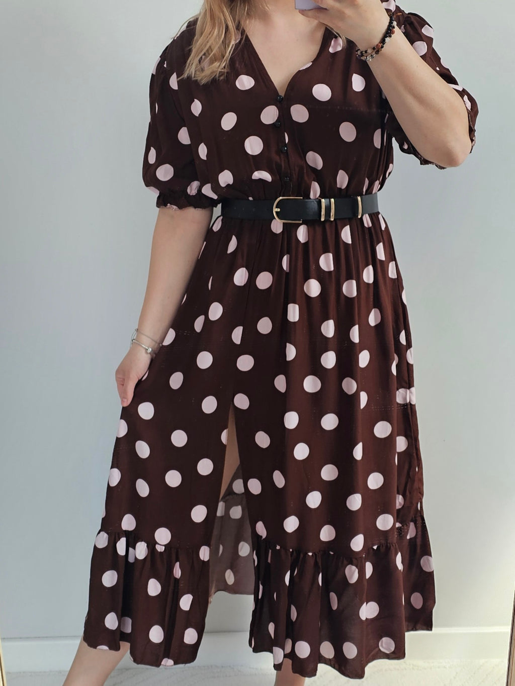 Sukienka Maxi Chocolate Dots