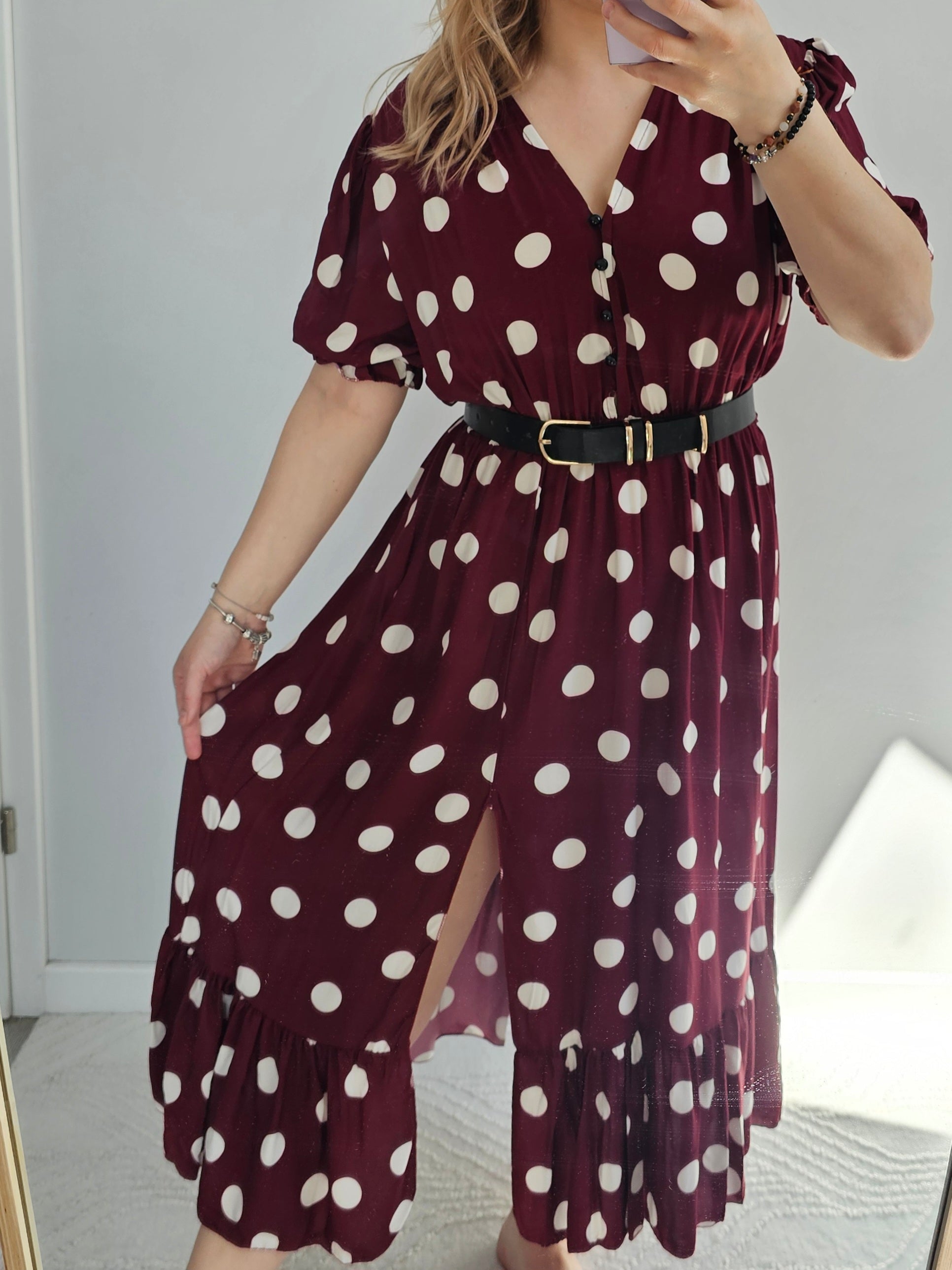 Sukienka Maxi Verona Bordo