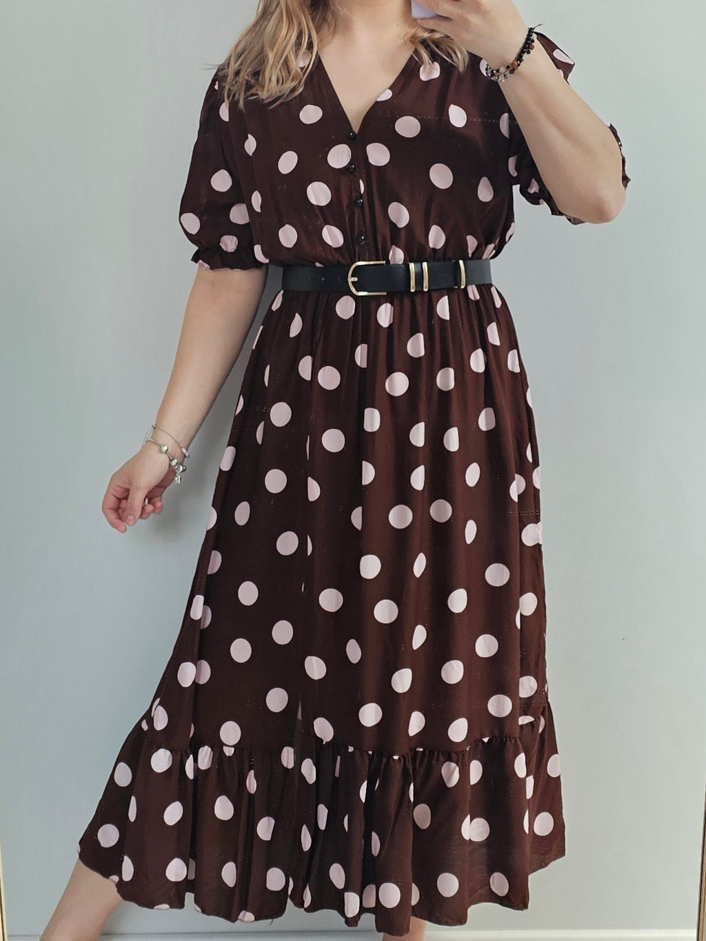 Sukienka Maxi Chocolate Dots