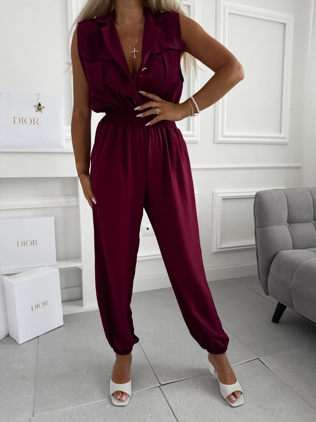 Kombinezon Milano bordo