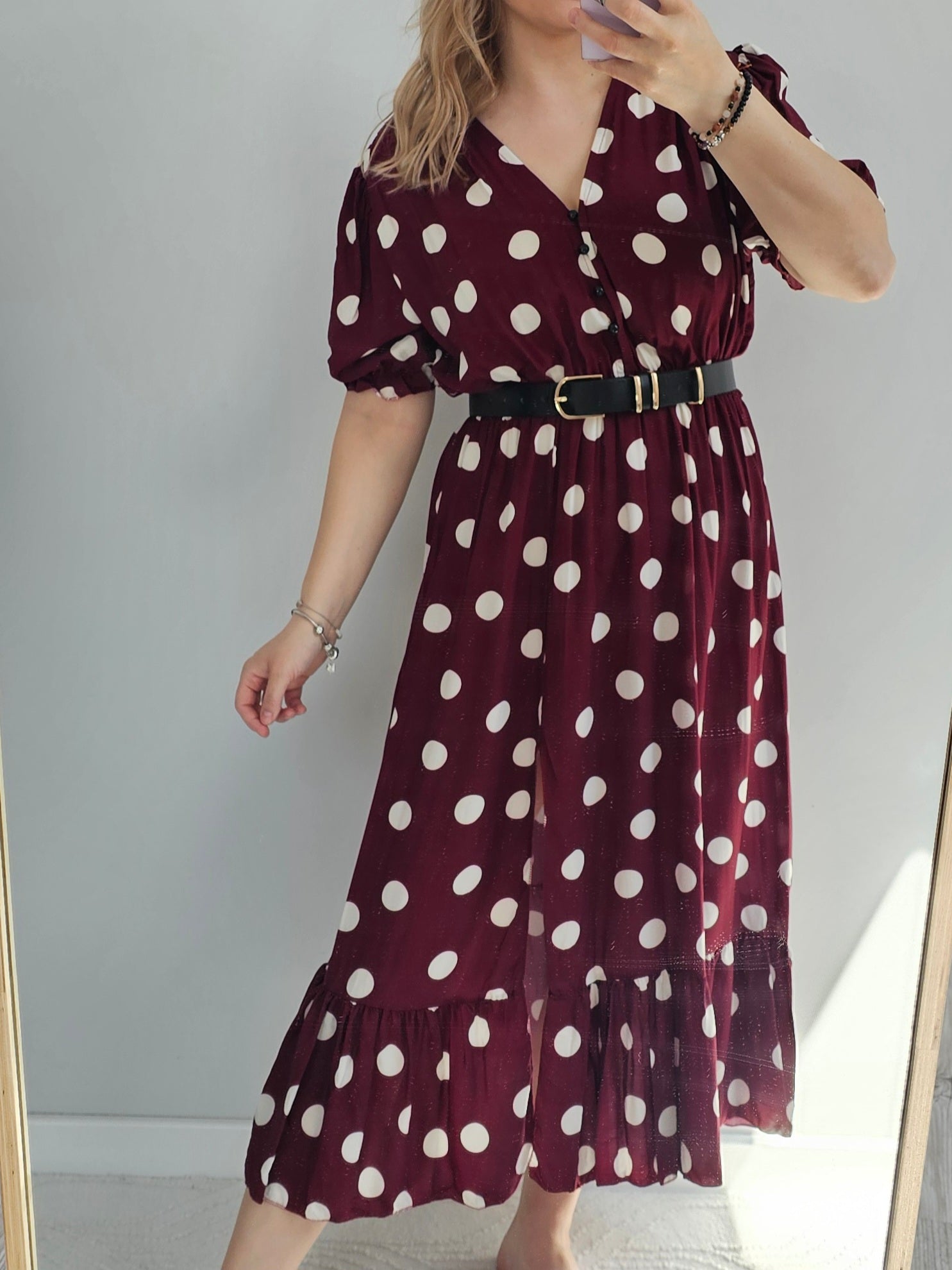 Sukienka Maxi Verona Bordo